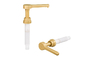 Gold Sauce Dispenser Pump 38-400  15cc and 30cc with Curved straw   GOLD SAUCE PUMPS FOR 64 – 90.4 OZ BOTTLES