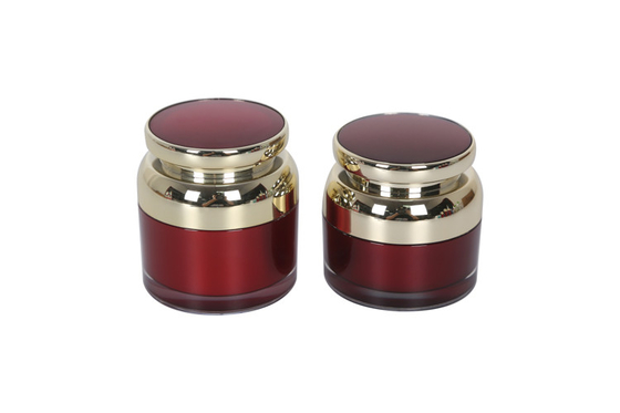 Round PMMA Cosmetic Packaging Set 50ml Skincare Cream Lotion Bottle