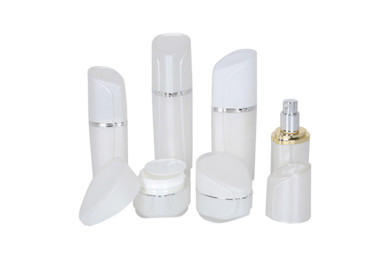 120ml Acrylic Lotion Cosmetic Pump Bottle Set Jar Obliquely Round Triangle For Personal Care