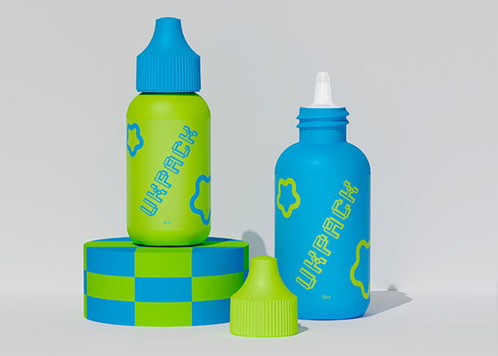 PE เครื่องสําอางกล่องกดว่าง 30ml 50ml ปรับแต่ง