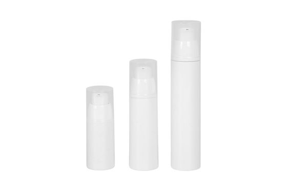 ขวดปั๊มสุญญากาศสีขาวกลม 15ml 30ml 50ml